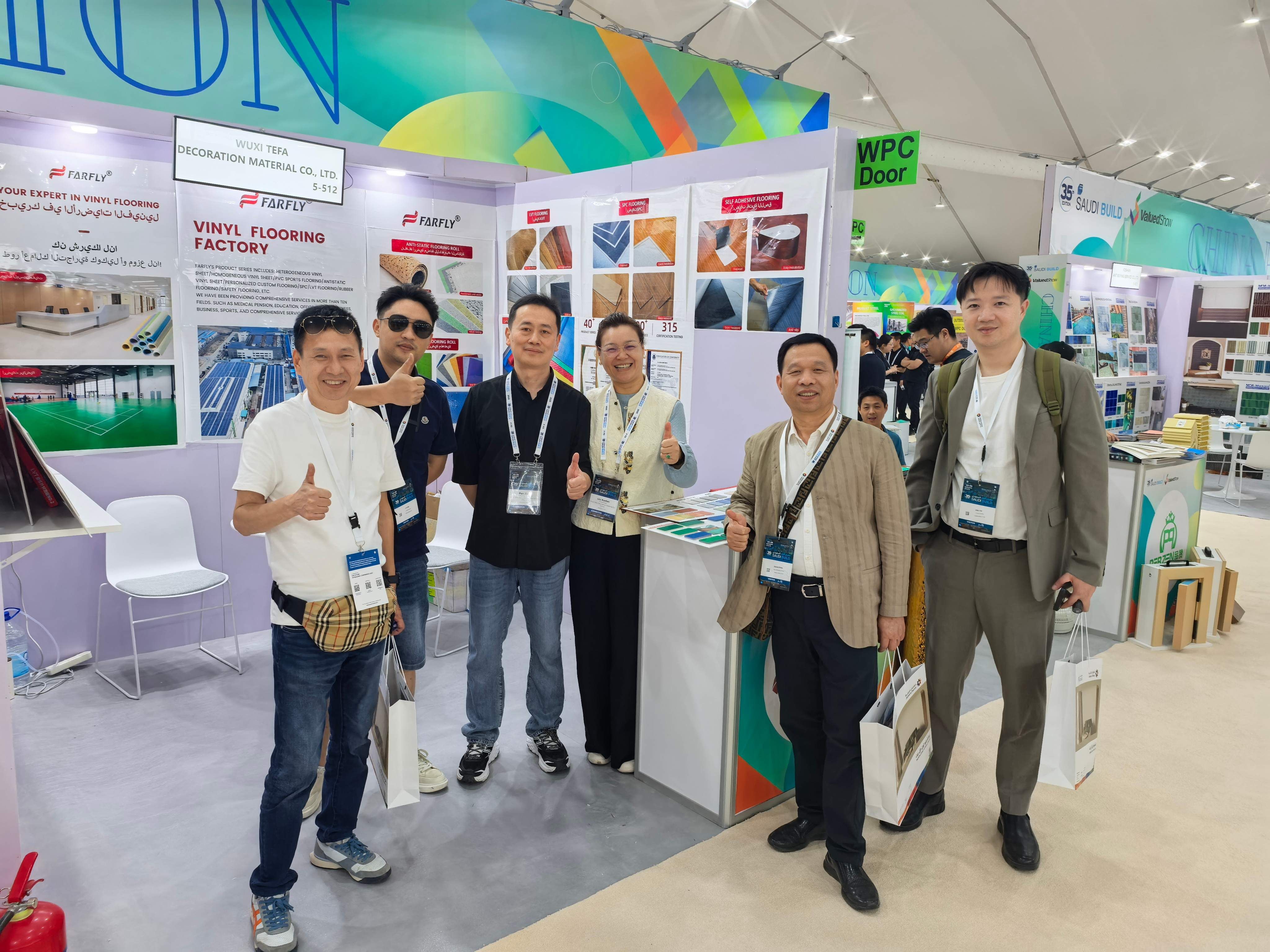 شركتنا تتألق في معرض البناء السعودي 2025، أرضيات الـ PVC تجذب اهتمام الشرق الأوسط